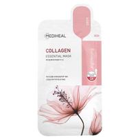 MEDIHEAL, collagen, essential beauty mask, 1 sheet, 24ml (0.81fl oz) pink