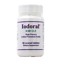 Iodoral IOD 12.5 Didelio stiprumo jodas/jodidas kalis, 90 padalijamų tablečių