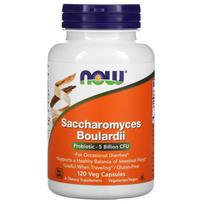 NOW Foods, Saccharomyces boulardii, 5 billion CFU, 120 veggie capsules