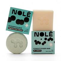 NOLE CARE Arnica Volume Shampoo and Conditioner Bar Set with Vatana Oil 5.12 oz. blue
