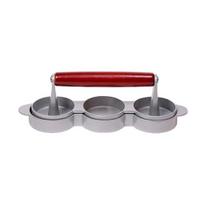 Burger Press Patty Maker Aliuminio lydinio mėsainis žuvies paplotėlių preso forma mėsai jautienai Veggie Burger Grill BBQ Virtuvės įrankis C gray