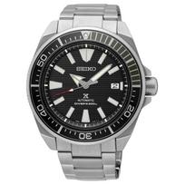 SEIKO Prospe 200m Waterproof Automatic Mechanical Movement Stainless Steel Strap Watch 43.8mm SRPF03 Black Dial gray