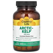 Country Life, Arctic-Kelp, 225 mcg, 300 tablečių