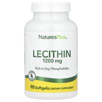 NaturesPlus, lecitinas, 1200 mg, 90 minkštųjų kapsulių