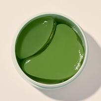 avajar calming pure daily eye patch, skin soothing pack, moisture charging mask pack, large capacity green