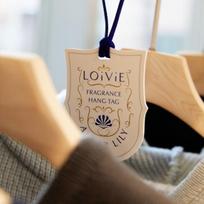 LOiViE Fragrance Hang Tag Amber Lily white