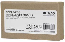 Deltaco SFP+ 10G, 20km, 1310nm, LC sąsaja, universalus, SM dvigubas