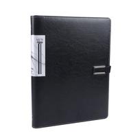 KBEST A4 Leather Loose-Leaf Binder gray
