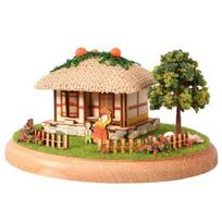 Diorama Miniatiūrinis Namas Būstas Būstas Curage korėja 3D Dėlionė Korėja beige