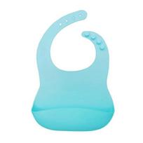 Casa Drawing silicone bib, ocean blue, 1 piece, 1 piece white