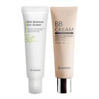 Dr. Hedison BB Cream Watery Glow EGF Blemish Balm 50ml + Cooling Moisture Sun Cream 50ml, 2. Blemish Balm + Mild Moisture Sun Cream, 50ml, 1 set white