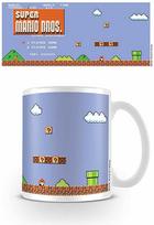 Gertuvė Nintendo - Super Mario Retro Title puodelis - baltas