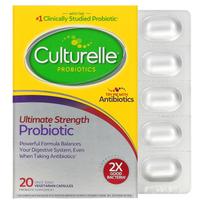 Culturelle, probiotic, ultimate strength probiotic, 20 billion CFU, 1 tablet per serving, 20 veggie capsules