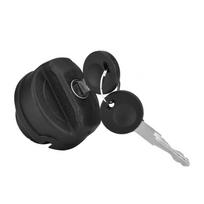 Automobilio kuro bako dangtelis VW Beetle 1947-2003 Kuro benzino užrakinamas bako užpildymo dangtelis su 2 raktais Užrakinamas 191201551 One Size black