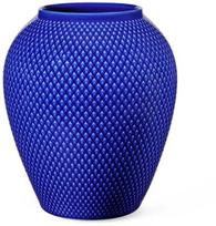 Lyngby Porcelæn – Rombo spalvos porcelianinė vaza – A16,5 cm – Tamsiai mėlyna