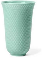 Lyngby Porcelæn - Rhombe spalvos vaza - H15 cm - Aqua