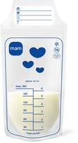 MAM - motinos pieno laikymo maišeliai - 25 vnt. pakuotė - 180 ml