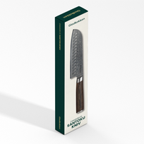 Gladkokken - Damascus Santoku Peilis - 18 cm Ašmenys