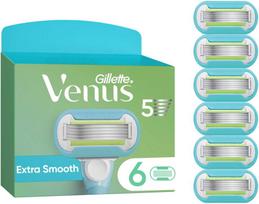 „Gillette Venus Extra Smooth“ skustuvo peiliukai – žali/balti – 6 vnt.