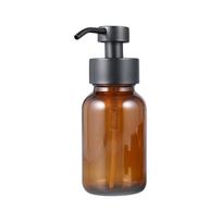 Asdays Šampūno dozatorius, Muilo dozatorius, Įpilamas buteliukas, Stilingas putojantis buteliukas, Veido prausiklio buteliukas, Stiklinis siurbliukas (250 ml) brown