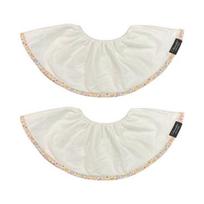 Sherinette Sherry Bib Rotatable Bib Bib Rest Baby Rabbit 2pcs, Spring Garden white