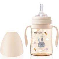 Mother K Infants Basic PPSU Rabbit Straw Cup 200ml, Cream, 1 pc., Popular Korean parenting items beige