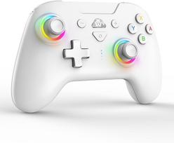 Perjungti automatinio paleidimo mygtuko makrokomandą Bluetooth giroskopas RGB 1000 mAh HD Suderinamas su japonų naudojimo instrukcija PeriphX Switch Professional balta