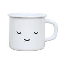 Fuji emaliuotas puodelis 7cm Miffy veido puodelis.2 balta