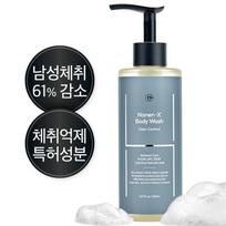 Heis NonenX Men's Odor & Body Odor Removal Cooling Body Wash, 1 pc, 500ml gray