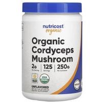 Nutricost, Ekologiškas Kordicepsas, Be skonio, 8,8 uncijos (250 g)