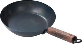 Fujita Metals Lightweight iron frying pan that is easy for women to 26cm Frying pan for days when you are not feeling For use with gas Walnut handle, gray