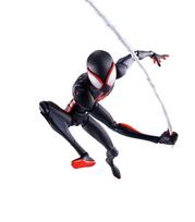 S.H.Figuarts Žmogus-voras: Žmogus-voras per Vorų pasaulį (Milesas Moralesas) apie 155 mm ABS&PVC dažyta judanti figūrėlė BAS63989 black