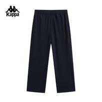 Kappa Men's Loose Straight Knit Sports Pants 185/92A black