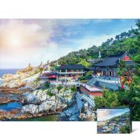 Puzzle Gallery Busan Haedong Yonggungsa Jigsaw Puzzle, Korean popular puzzles gray