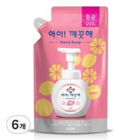 „iClean“ rankų muilo papildymas su citrinų kvapu, 200 ml, 6 vnt. pink