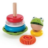Hape frog ring stacking, mixed colors, 1 set, Korean baby products blue
