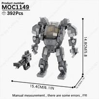 MOOXI Movie Game Robot Mecha Tank Model MOC Bricks Creative DIY Assembled Building Blocks Compatible With Figure Collection Toys