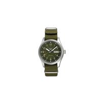 SEIKO NAUJAS SERIKO 5 mechaninis laikrodis su nailoniniu dirželiu vyriškas žalias ciferblatas SRPG33K1 žalia