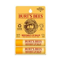 Burt's Bees lūpų balzamo duetas (4,25g+4,25g) 4 tipai, pasirinkite 1 Beeswax Duo Pack yellow