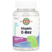 KAL, Dinosaurs®, Vitamin C-Rex®, orange, chewable 100 tablets