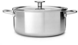 KitchenAid - Daugkartinis puodas su dangčiu - sidabrinis - 24 cm