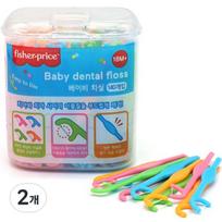 Fisher Price Baby Dental Floss, 2 Pieces, 140 Pieces blue