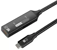 PremiumCord USB-C 3.2 Gen 2 kartotuvas ir prailginimo kabelis Male-Female, 10Gbps aliuminis 10 m