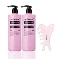 [medicube] Rosemary PDRN Cooling Hair Loss Shampoo 400ml Duo 2 Pdrn Hair Loss Shampoos (+Scalp Gua Sha) pink