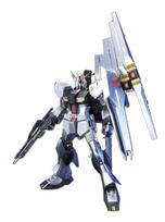 HGUC Mobile Suit Counterattack Nu Gundam Metallic Coating Scale Plastic Model Kit Gundam Char's Ver. 1/144 Pre-colored gray