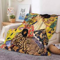 The Kiss G-Gustav K-Klimt Blanket Warm And Soft Suitable For Bedroom Living Room Sofa Bed Office Travel Camping 30x40in
