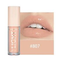 Lip Gloss Moisturizing Mirror Shimmer Pearl Liquid Lipstick Tint Waterproof Long Lasting Lip Glaze Sexy Lips, 807, 07 807, 1pc beige