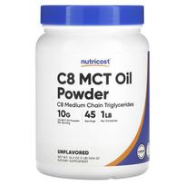 Nutricost, C8 MCT aliejaus milteliai, be kvapiųjų medžiagų, 16,2 uncijos (454 g)