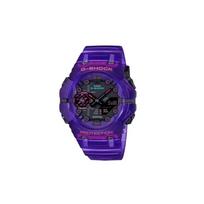 CASIO Vyriškas Juodas Laikrodis su Skystųjų Kristalų/Analoginiu Dvigubu Ekranu, GA-B001CBRS-6AJF Black Dial blue