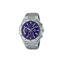 Casio EDIFICE 100m waterproof and shockproof quartz movement stainless steel strap Japanese and Korean watch men's watch blue dial EFB-680D-2BV mėlyna